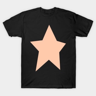 Star 4 Peach Fuzz Pantone Color of the Year 2024 T-Shirt